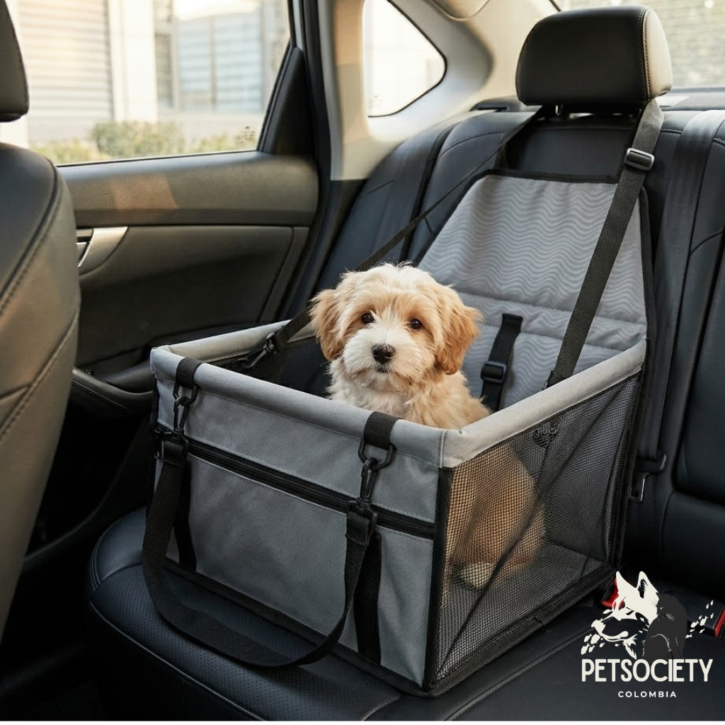 ASIENTO DE SEGURIDAD DE MASCOTAS PARA CARRO