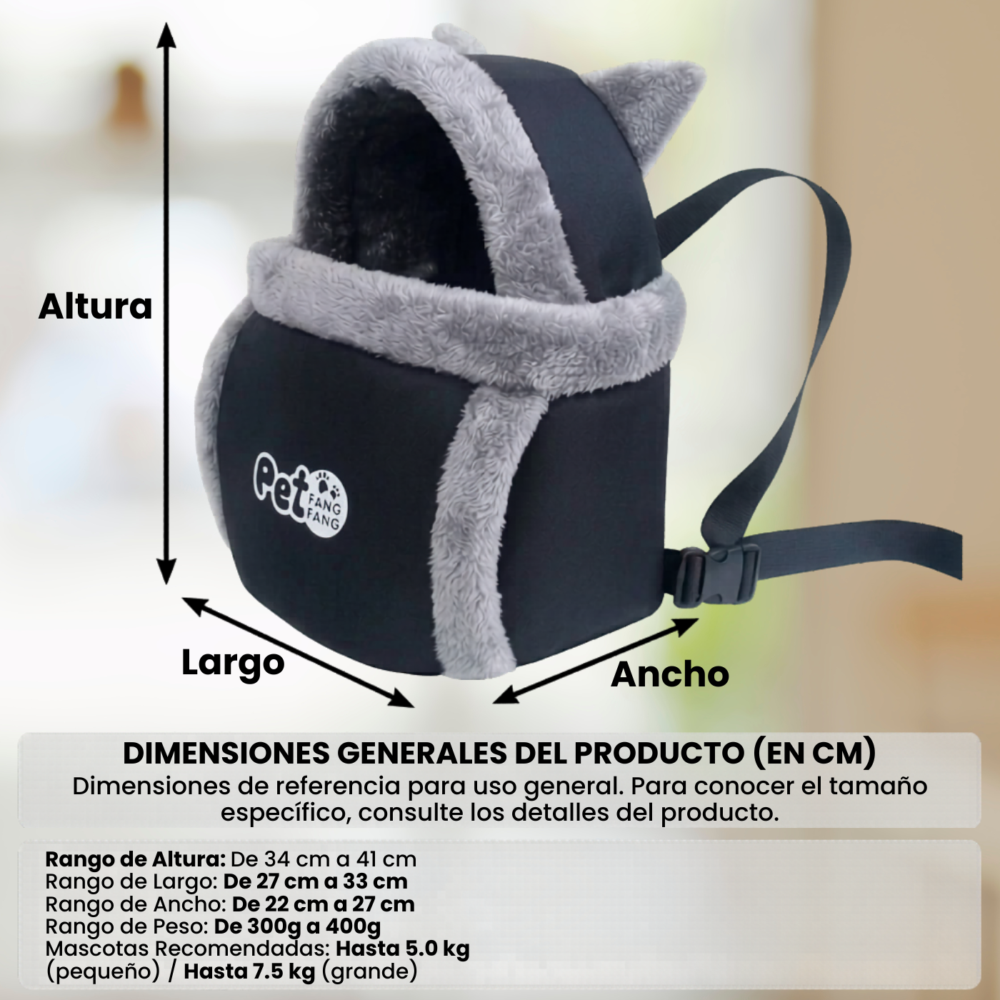 BOLSO TÉRMICO PARA TRANSPORTAR MASCOTAS