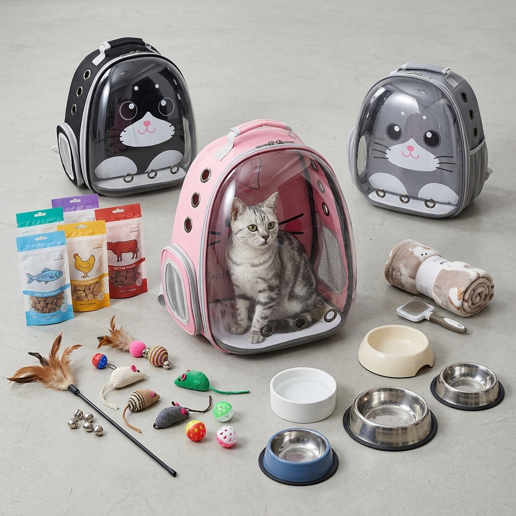 MORRAL CAPSULA CON DISEÑO PARA GATOS