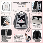 MORRAL CAPSULA CON DISEÑO PARA GATOS