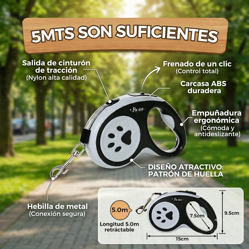 CORREA RETRACTIL 5MTS
