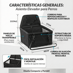 ASIENTO DE SEGURIDAD DE MASCOTAS PARA CARRO