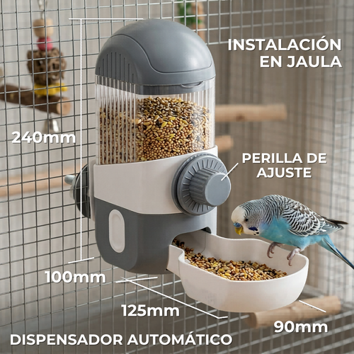 BEBEDERO O COMEDERO AUTOMATICOS PARA JAULAS