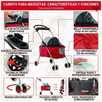 COCHE PARA MASCOTAS