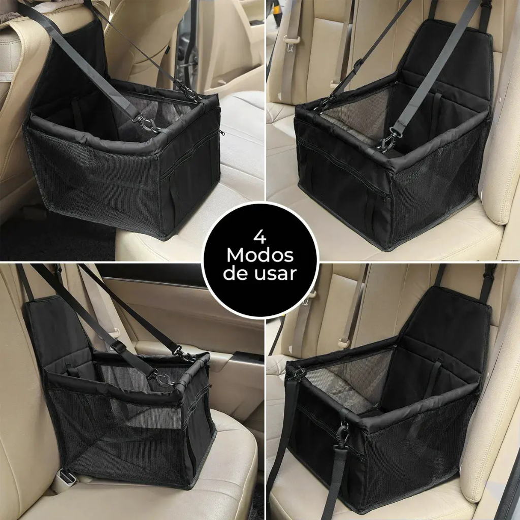 ASIENTO DE SEGURIDAD DE MASCOTAS PARA CARRO