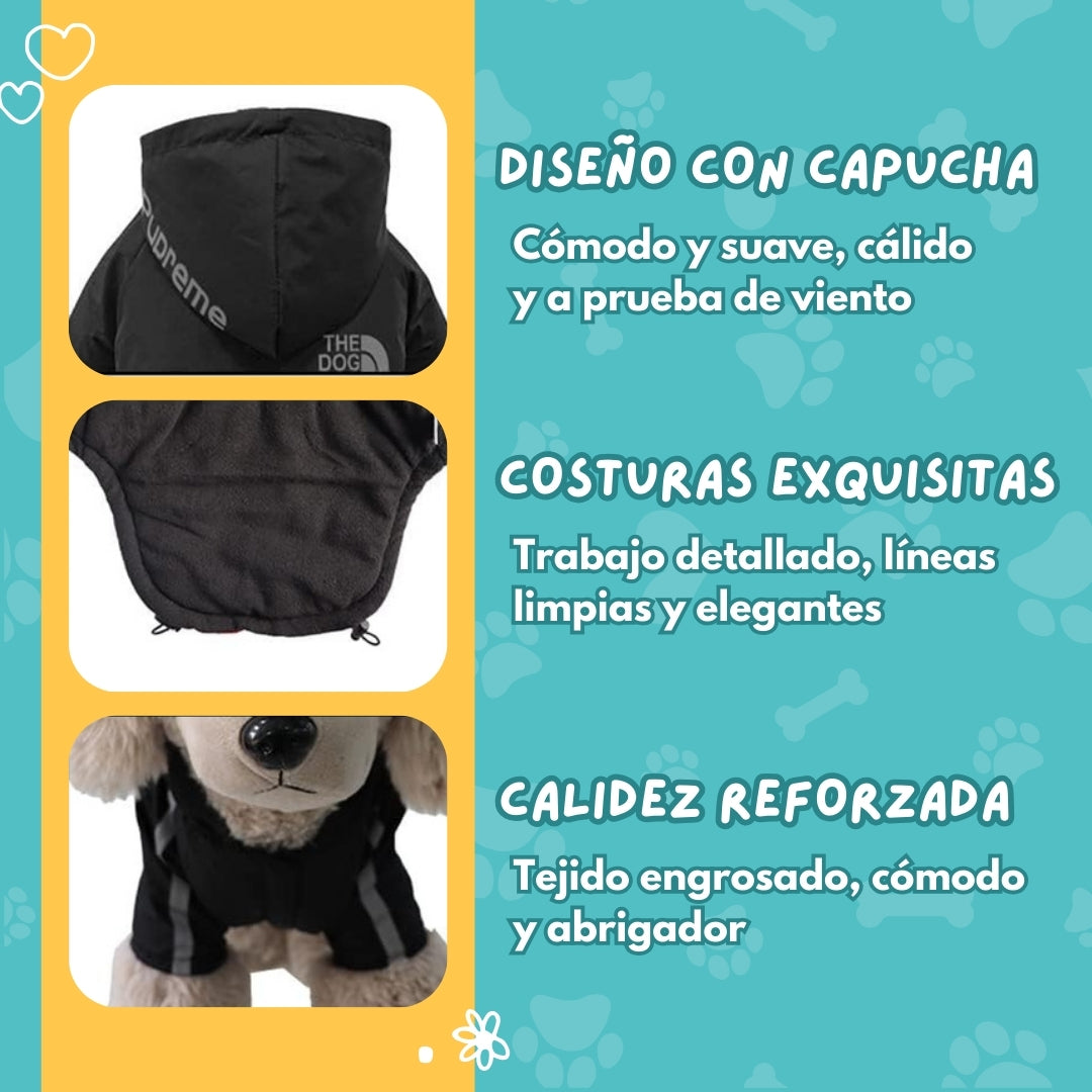 CHAQUETA TERMICA E IMPERMEABLE PARA PERROS