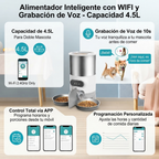 DISPENSADOR DE COMIDA DOBLE DE 4.5L