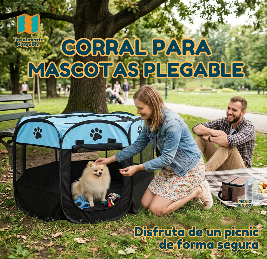 CORRAL PARA MASCOTAS PLEGABLE