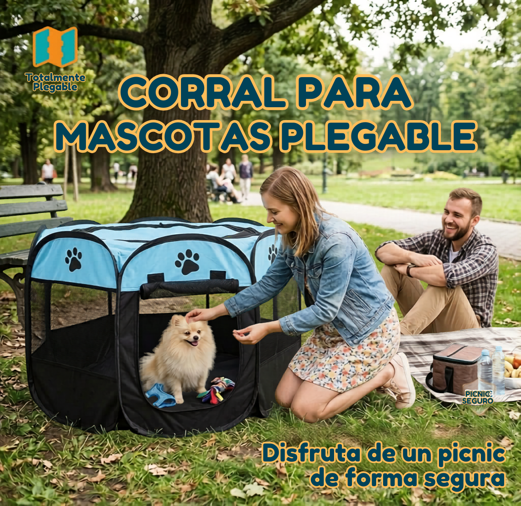 CORRAL PARA MASCOTAS PLEGABLE