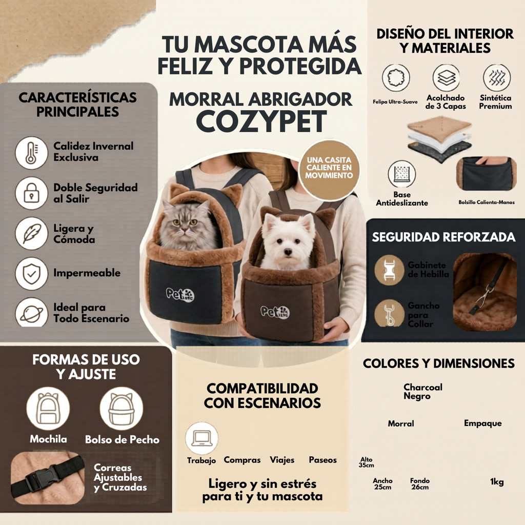 BOLSO TÉRMICO PARA TRANSPORTAR MASCOTAS
